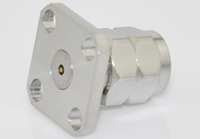 2.4mm Male Connector 4 Hole Flange with Accept Pin, DC to 50GHz.