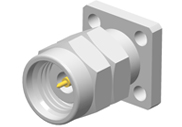 2.4mm Male Connector 4 Hole Flange with Accept Pin, DC to 50GHz.