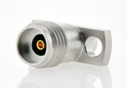 2.92mm Female Connector 2 Hole Flange, Metal Through the Wall, DC to 40GHz.