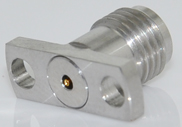 2.92mm Female Connector 2 Hole Flange with Accepts Pin, DC to 40GHz.