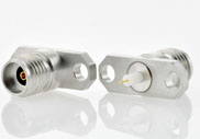 2.92mm Female Connector 2 Hole Flange, Insulator Through the Wall, DC to 40GHz.