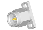 2.92mm Male Connector 2 Hole Flange with Accepts Pin, DC to 40GHz.
