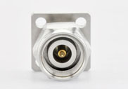 2.92mm Male Connector 4 Hole Flange with Accepts Pin, DC to 40GHz.