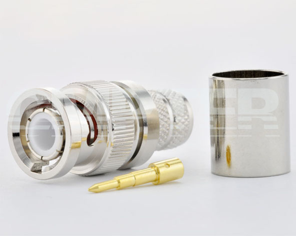 BNC Male Connector Crimp LMR400 Cable