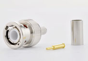 BNC Male Connectors Crimp LMR195 RG58 Cable