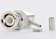 BNC Male Connector Right Angle Crimp LMR100 RG174 RG188 RG316 Cable