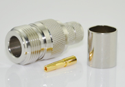 N Female Connector Crimp LMR400 Cable