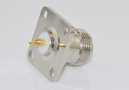 N Female Connector 4 Hole Flange with Solder Cup