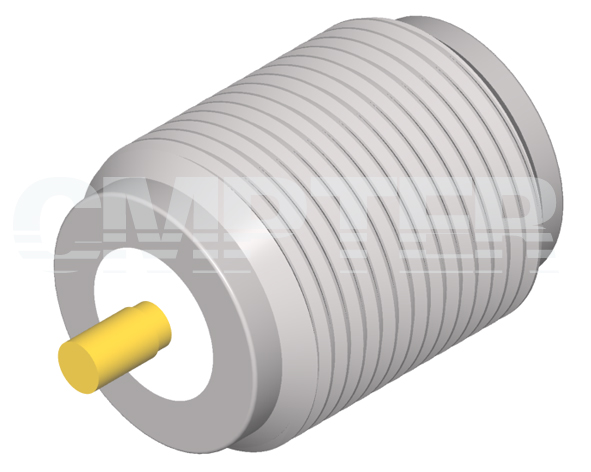 N Female Bulkhead Threaded in Replaceable Connector