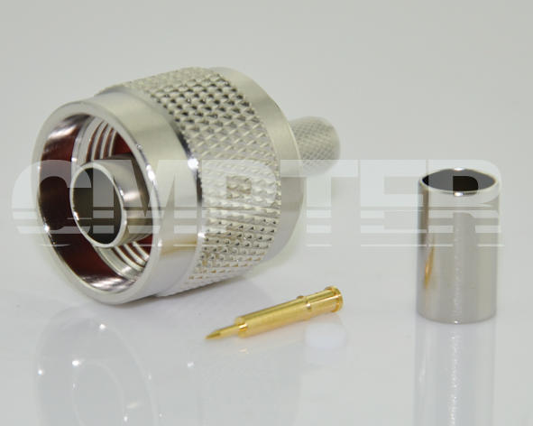 N Male Connector Crimp RG59 Cable