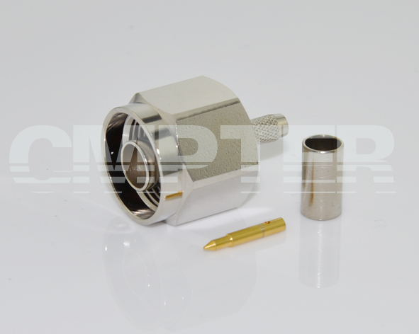 N Male Connector Crimp RG142 & RG223 Cable