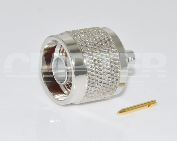 N male connector solder RG402
