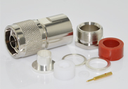 N Male Connector Clamp RG216 Cable, 75Ohm