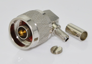 N Right Angle Male Connector Crimp RG142 & RG223 Cable