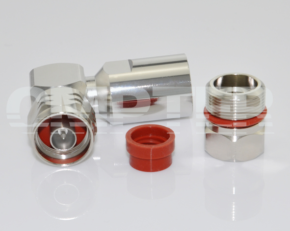 N Right Angle Male Connector Clamp 1/2` cable