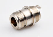 N Bulkhead Female Connector for PCB Board, DC to 6GHz.