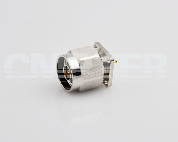 N Male 4 Hole flange connector