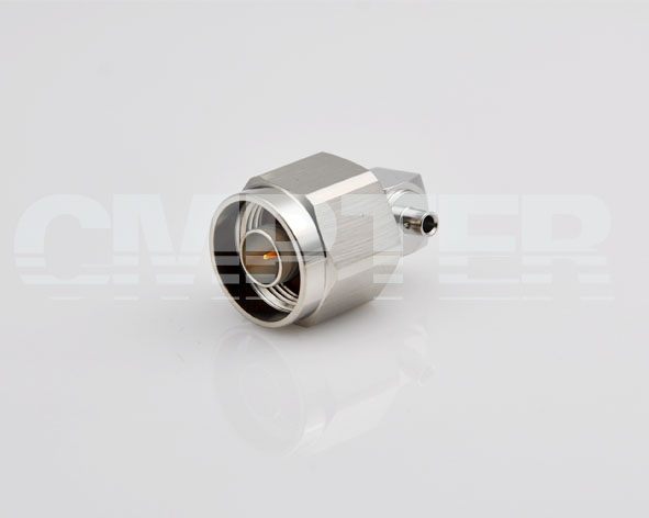 N right angle male solder RG405