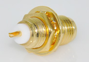 SMA Female Blukhead connector with Solder Cup