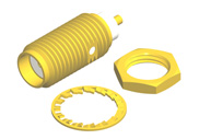 SMA Female Bulkhead With Coaxial End