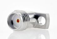 SMA Female Connector 2 Hole Flange, Insulator Through the Wall, DC to 27GHz.