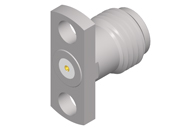 SMA Female Connector 2 Hole Flange with Accept Pin, DC to 27GHz.