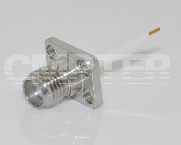 SMA Female Connector 4 Hole Flange