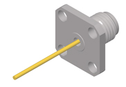 SMA Female 4 Hole Flange, Air Line Through the Wall