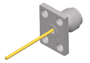 SMA Female 4 Hole Flange, Air Line Through the Wall