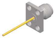 SMA Female 4 Hole Flange, Air Line Through the Wall