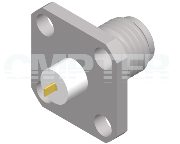 SMA Female Connector 4 Hole Flange