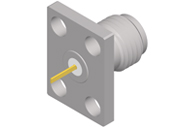 SMA Female Connectors, 4 Hole Flange with Tab