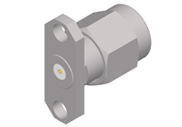 SMA Male Connector 2 Hole Flange with Accept Pin, DC to 40GHz.