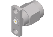SMA Male Connector 2 Hole Flange with Accept Pin, DC to 27GHz.