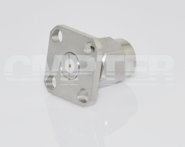 SMA Male Connector 4 Hole Flange with Accept Pin