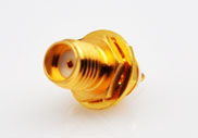 SMA Bulkhead Female with Coaxial End Connectors, DC to 6GHz