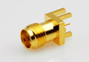 SMA Female for PCB Board, Edge Mount connector, DC to 18GHz.