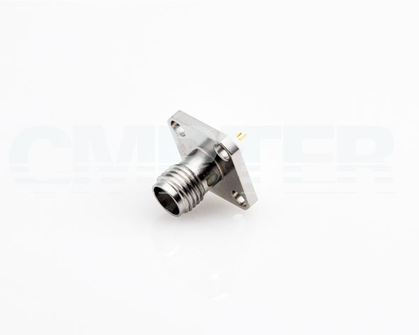 SMA female 4 hole flange connector