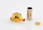 SMP Connector Right Angle Female Crimp for LMR100/RG174/RG316 Cable