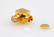 SMP Connector Right Angle Female Solder for RG405/ .086 Cable