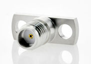 SSMA Female Connector 2 Hole Flange with Accept Pin, DC to 40GHz.