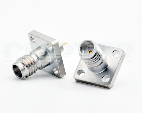 SSMA Female Connector 4 Hole Flange