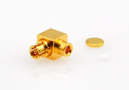 SSMP Connector Right Angle Female Solder .047 Cable, DC to 18GHz