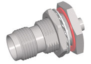 TNC Female Waterproof Bulkhead Solder .141 RG402 Cable